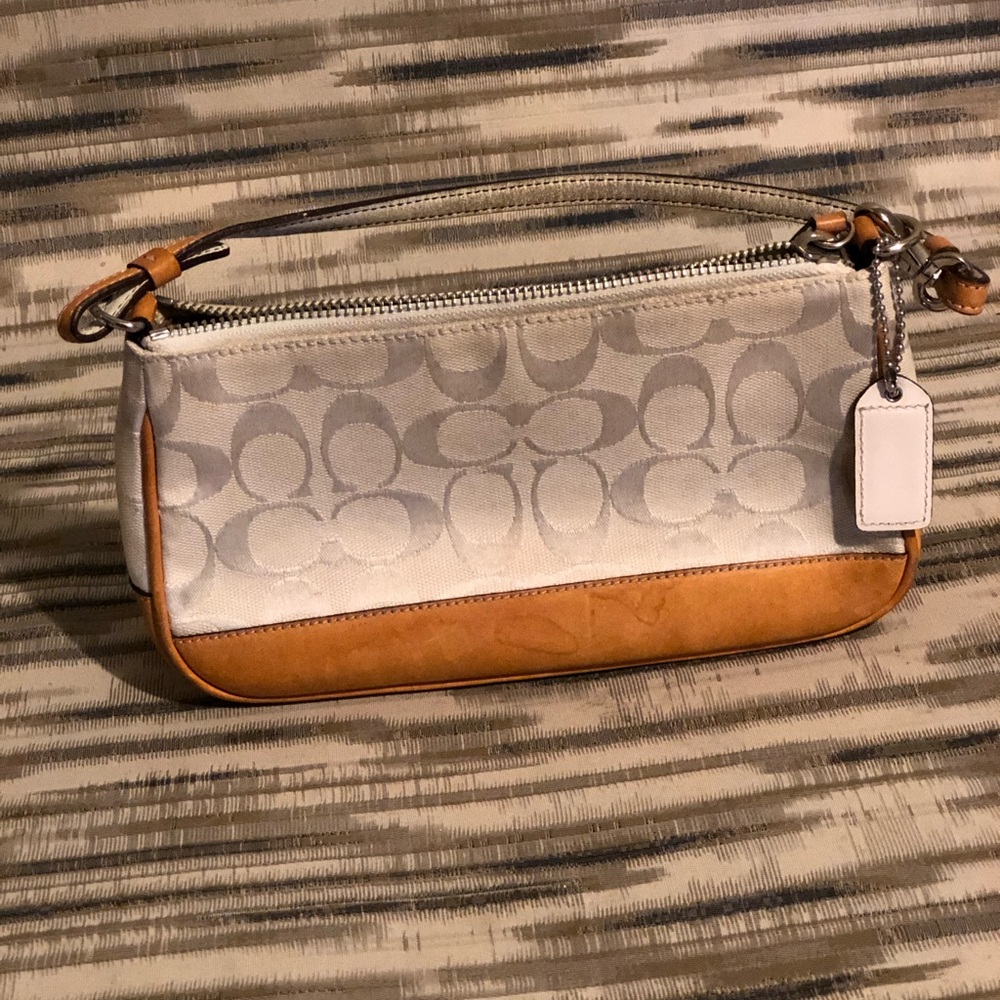 Coach KHAKI & BROWN Signature Demi Bag,